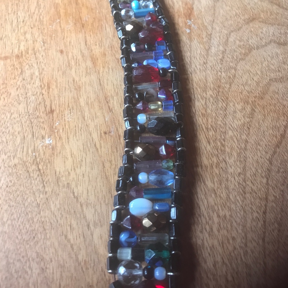 Glass beads bracelet